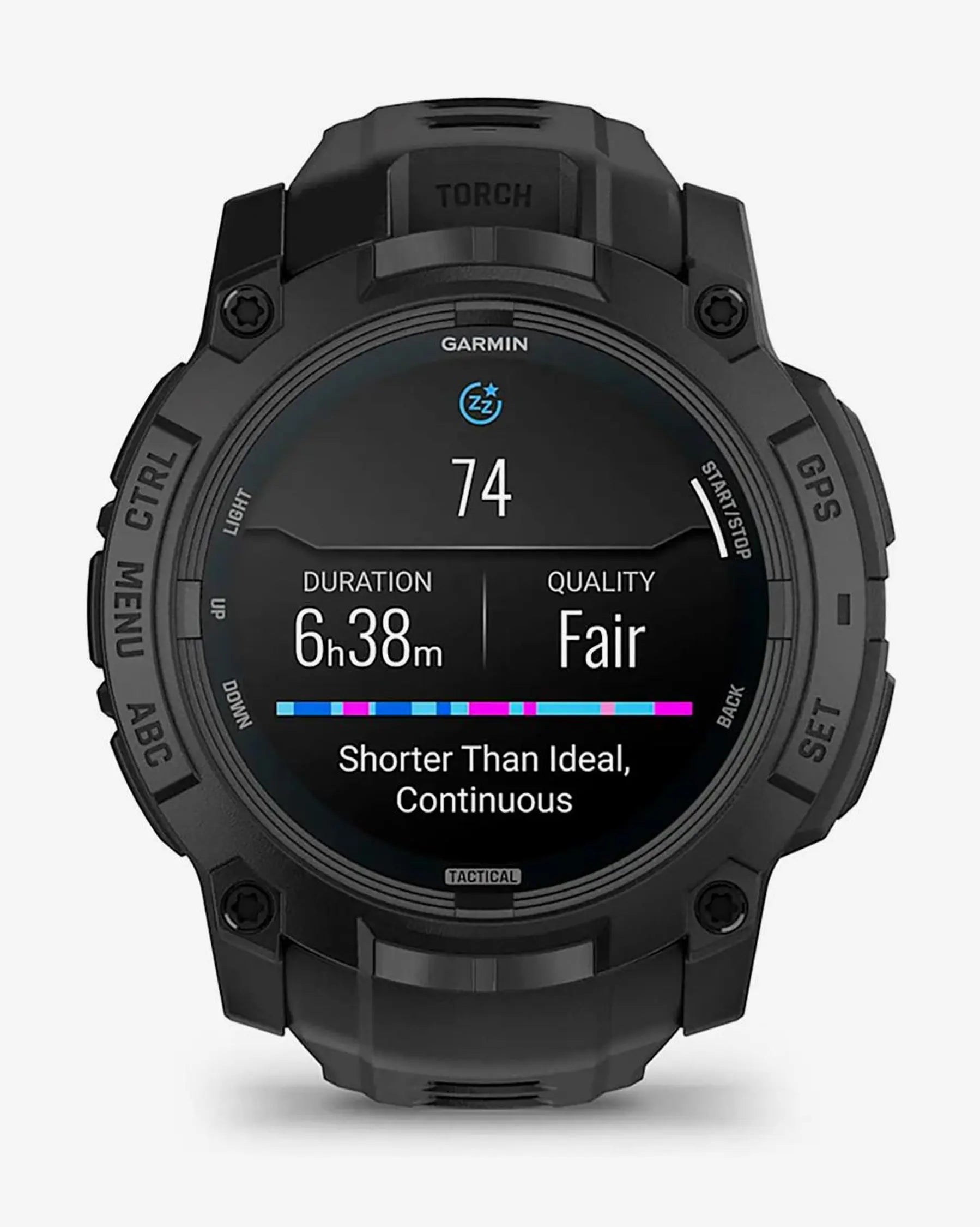 Garmin Instinct 3 AMOLED 50mm Tactical Edition com bracelete preta