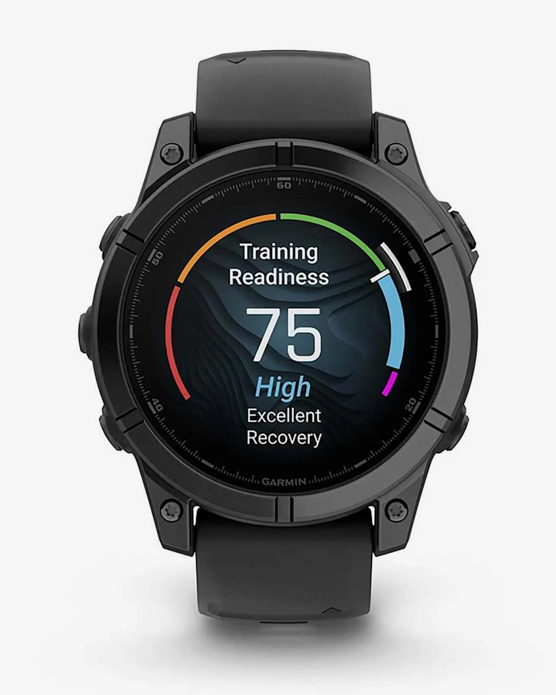 Garmin Fenix E em aço inoxidável, 47 mm, com bracelete preta e cinzento ardósia