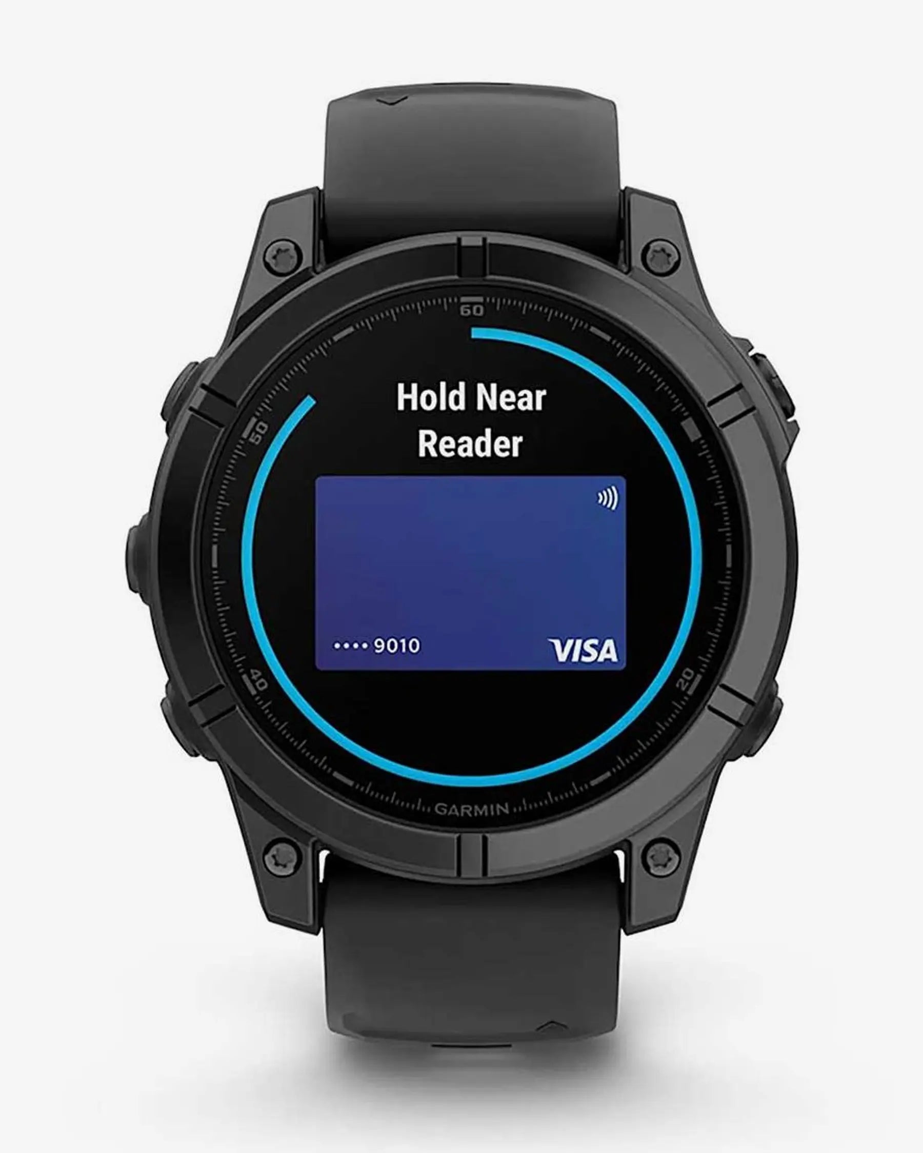 Garmin Fenix E em aço inoxidável, 47 mm, com bracelete preta e cinzento ardósia