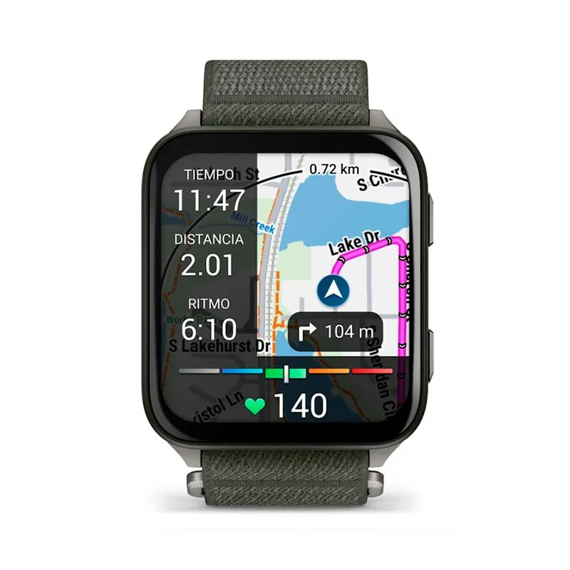 RELÓGIO GARMIN VENU X1 VERDE TITÂNIO NYLON 41X46MM